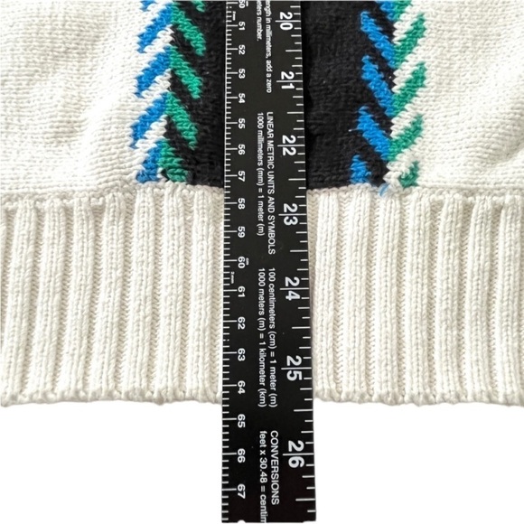 Vintage 80’s Arrow Criterion Striped 100% Cotton Men’s Sweater Sz. M - Picture 10 of 13